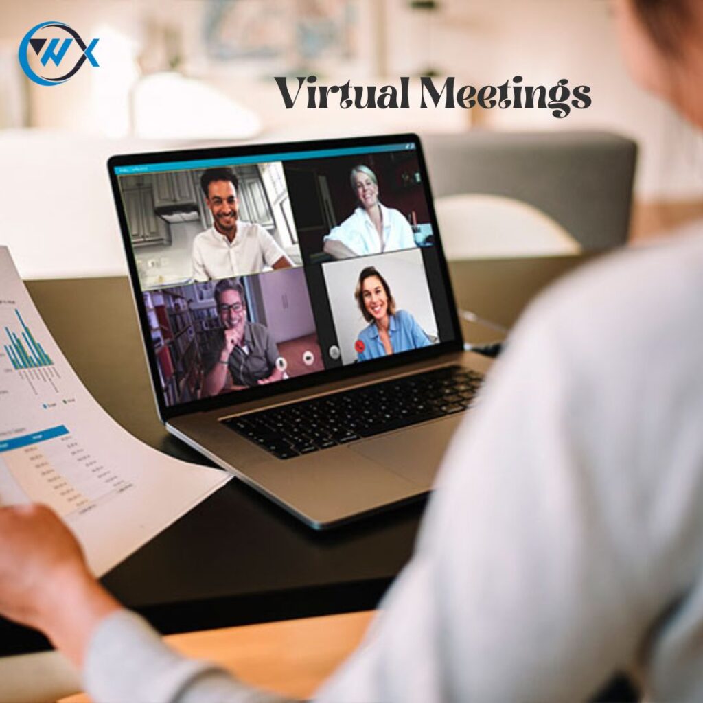 Virtual meetings for secure home office